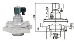 袋式1.5寸淹沒脈沖閥 袋式1.5寸淹沒脈沖閥